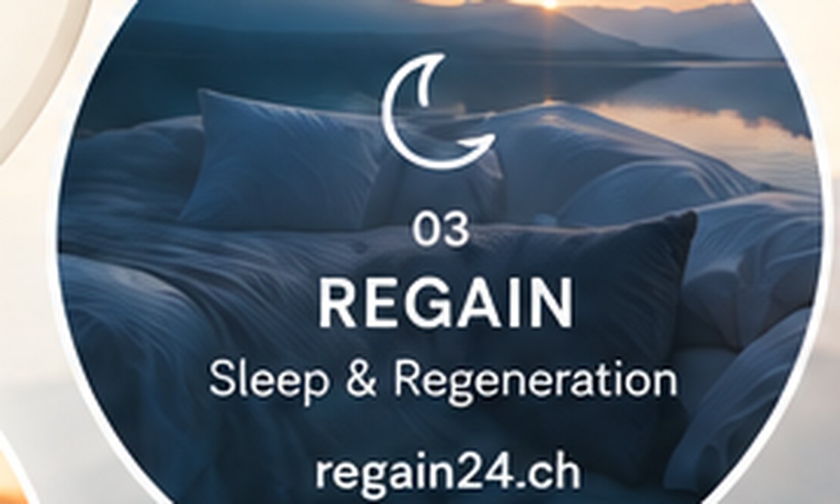 Sleep and regeneration overlooking a calm lake
